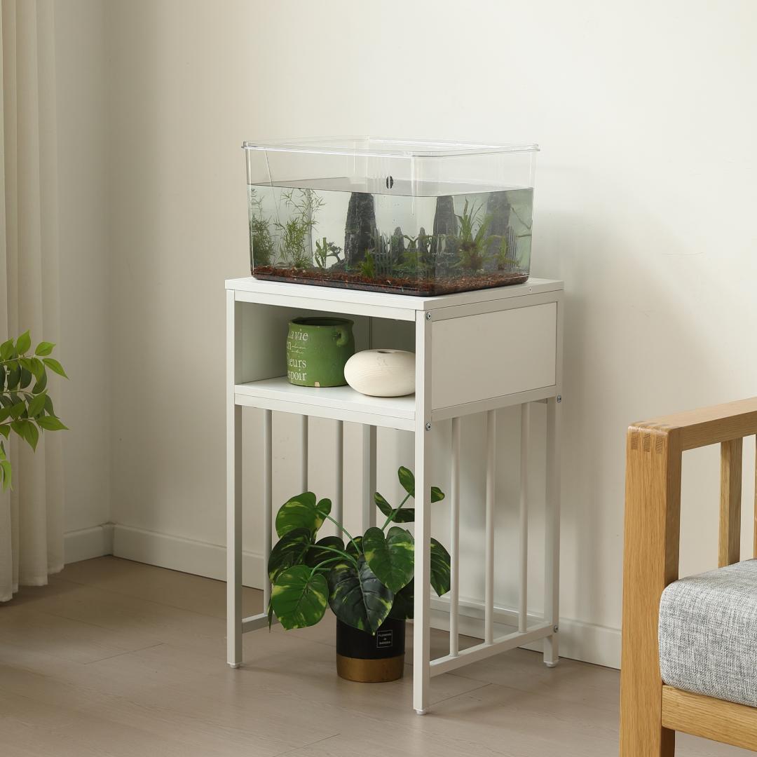 超人気！水槽台 水槽スタンド 45ｘ40cm 耐荷重100kg WHITE