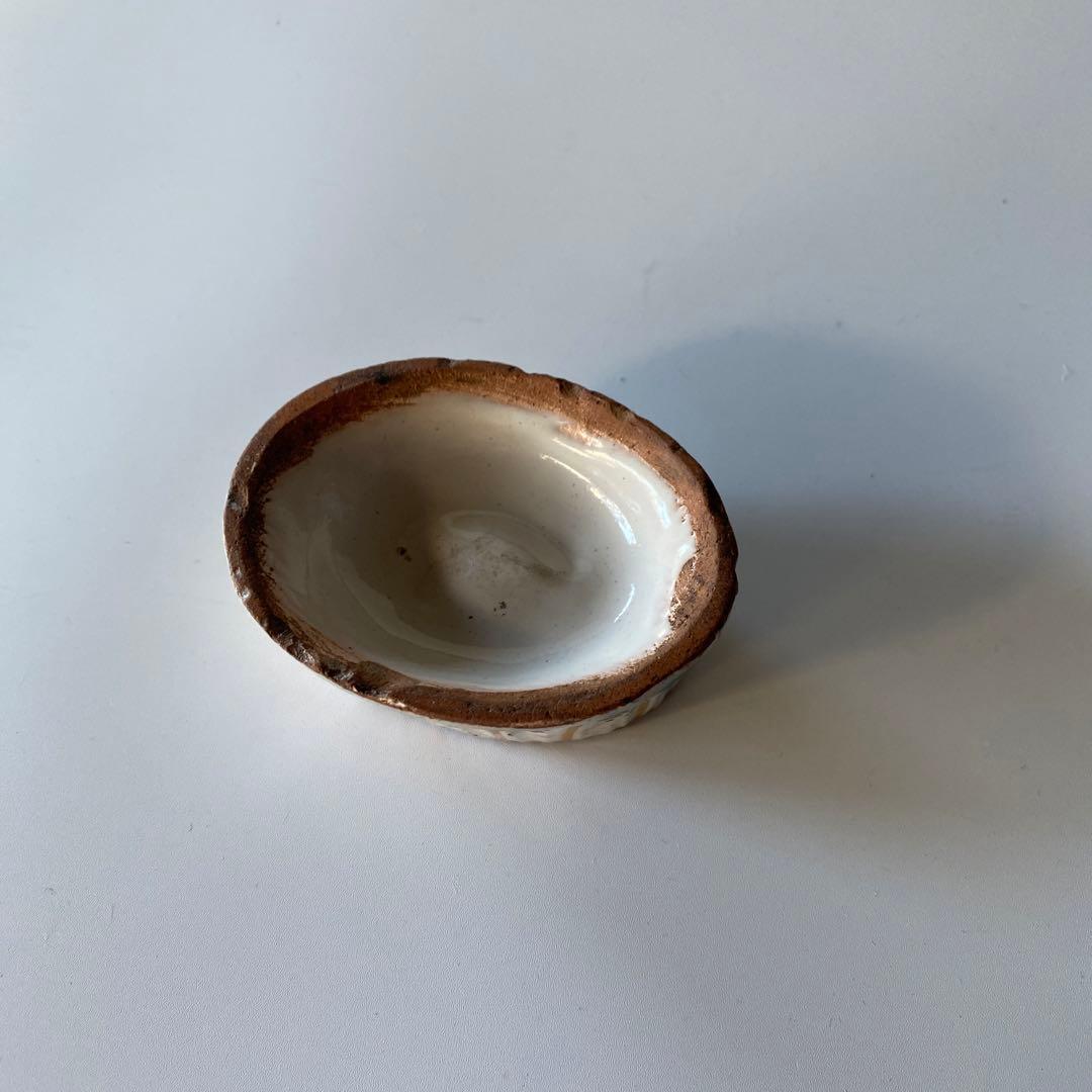 錫釉 ファイアンス 蓋置 18世紀 フランス デルフト 骨董 アンティーク 茶人