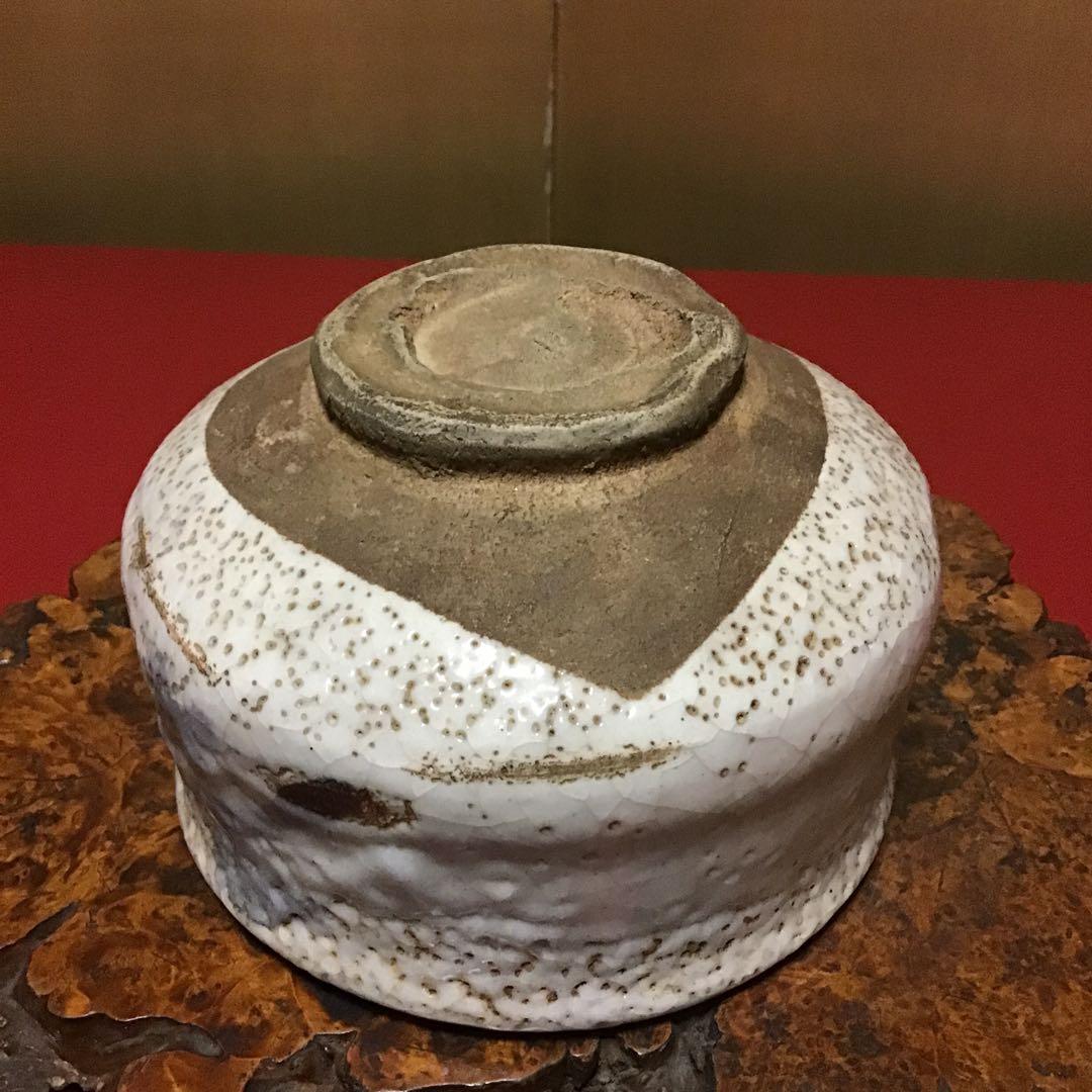 古志野抹茶碗　銘「振袖」　江戸期後期