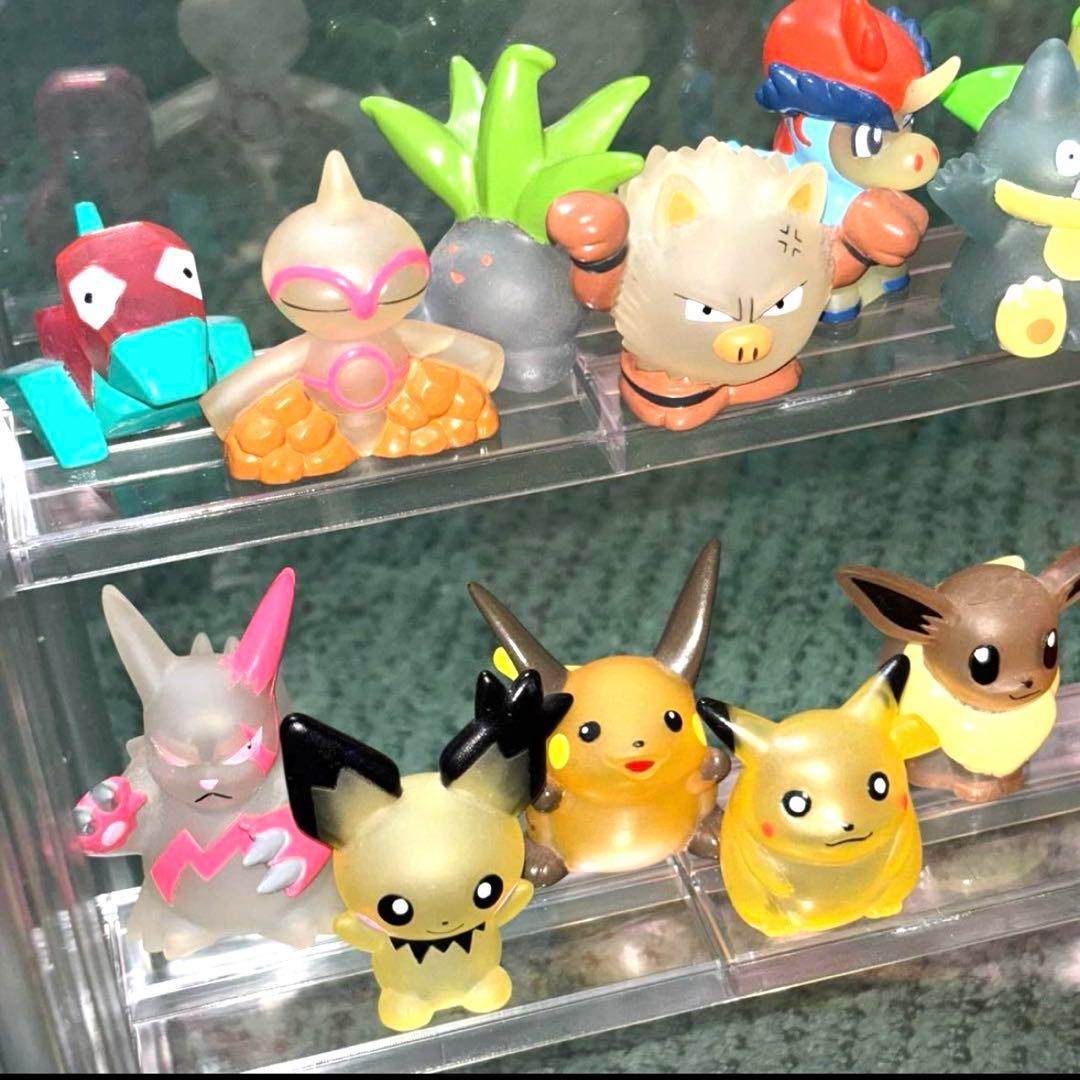 早い者勝ち！【激レア】ポケモンキッズ ポケモン 指人形 クリア 34体まとめ売り