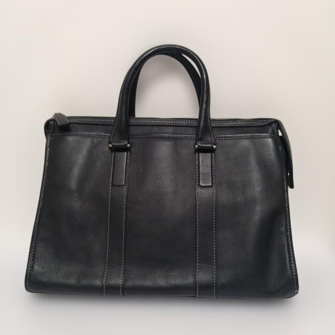 土屋鞄 プロータ 本革レザー ビジネスバッグ ブラック 美品