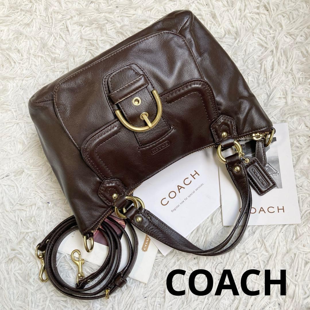 極美品 vintage coach old archive y2k キャンベル