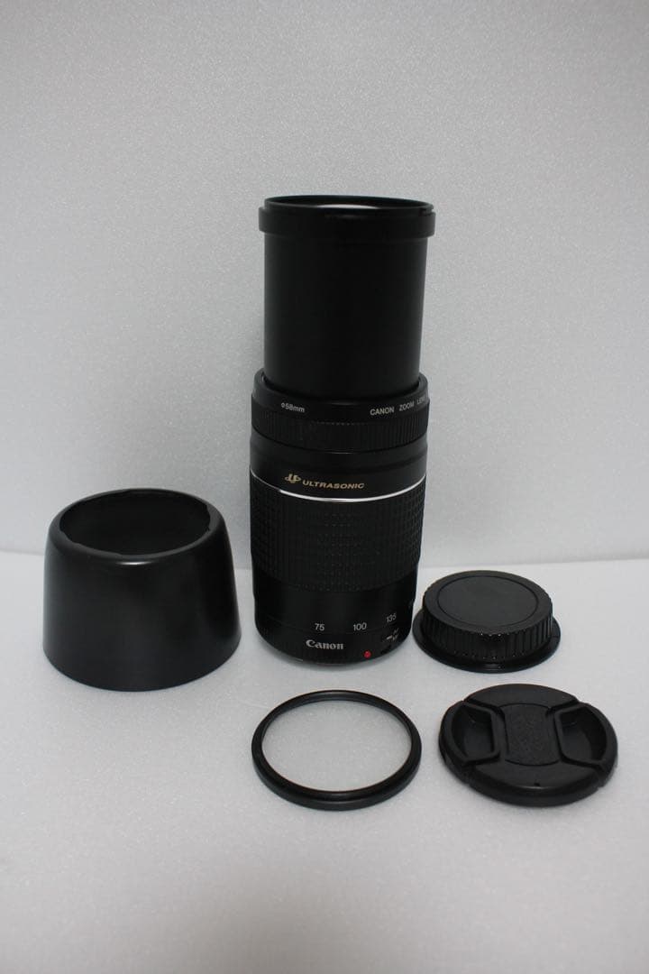 極上品/キャノン/迫力の300mm/フード付き/Canon EF75-300
