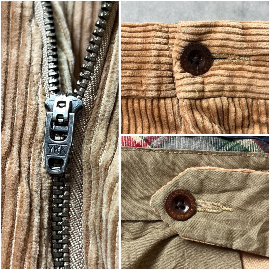 ポロバイ ラルフローレン W32 コーデュロイ チノパン 古着 茶 17063