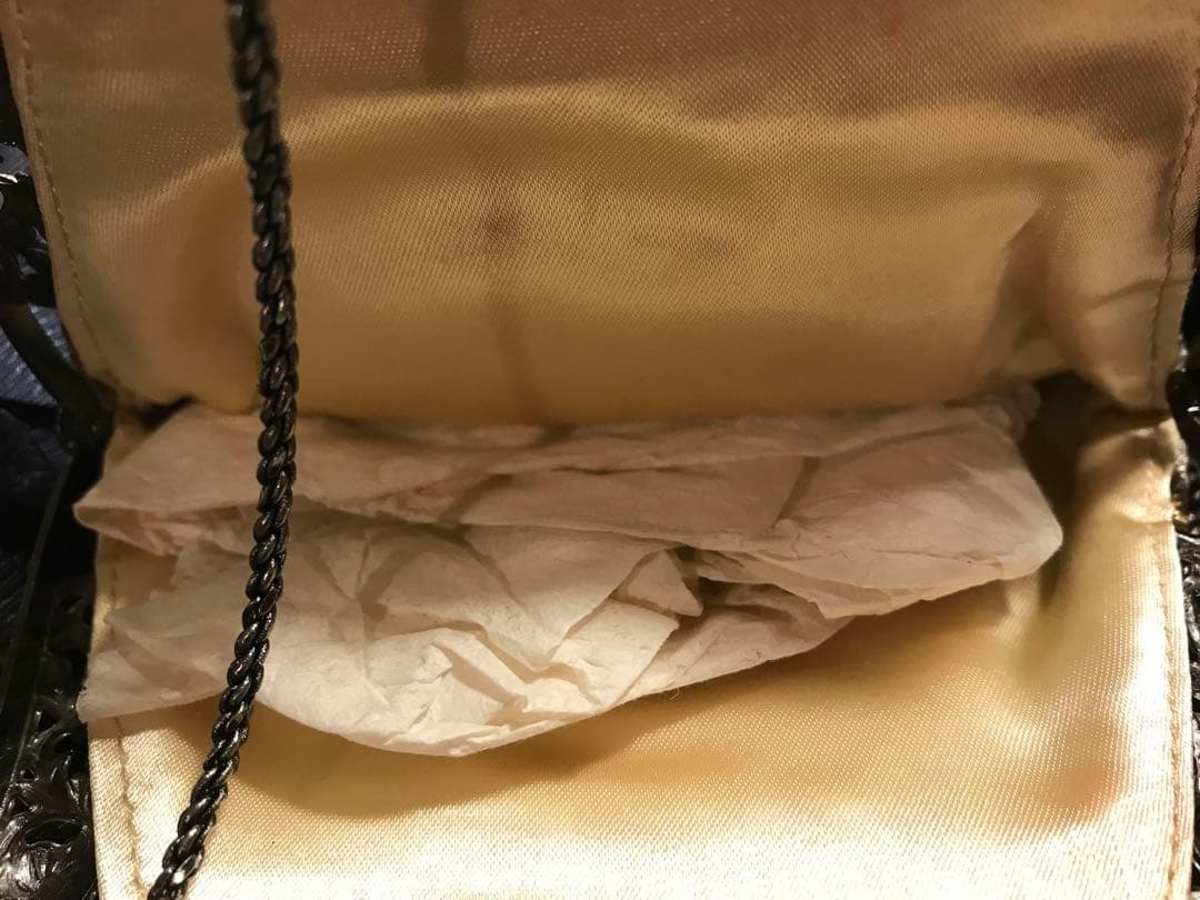 オーダーメイドのフランスビーズ装飾 パーティーバッグ