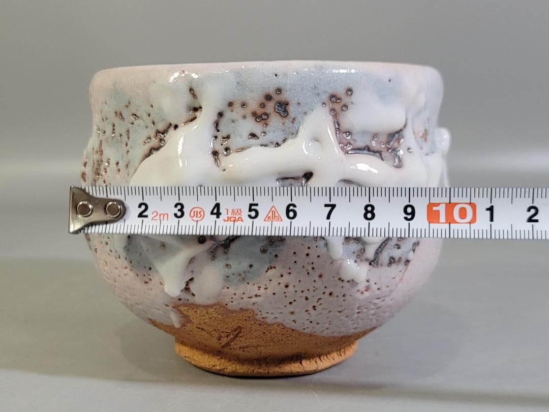 茶道具 志野茶碗 作家物 共箱 未使用 DT477