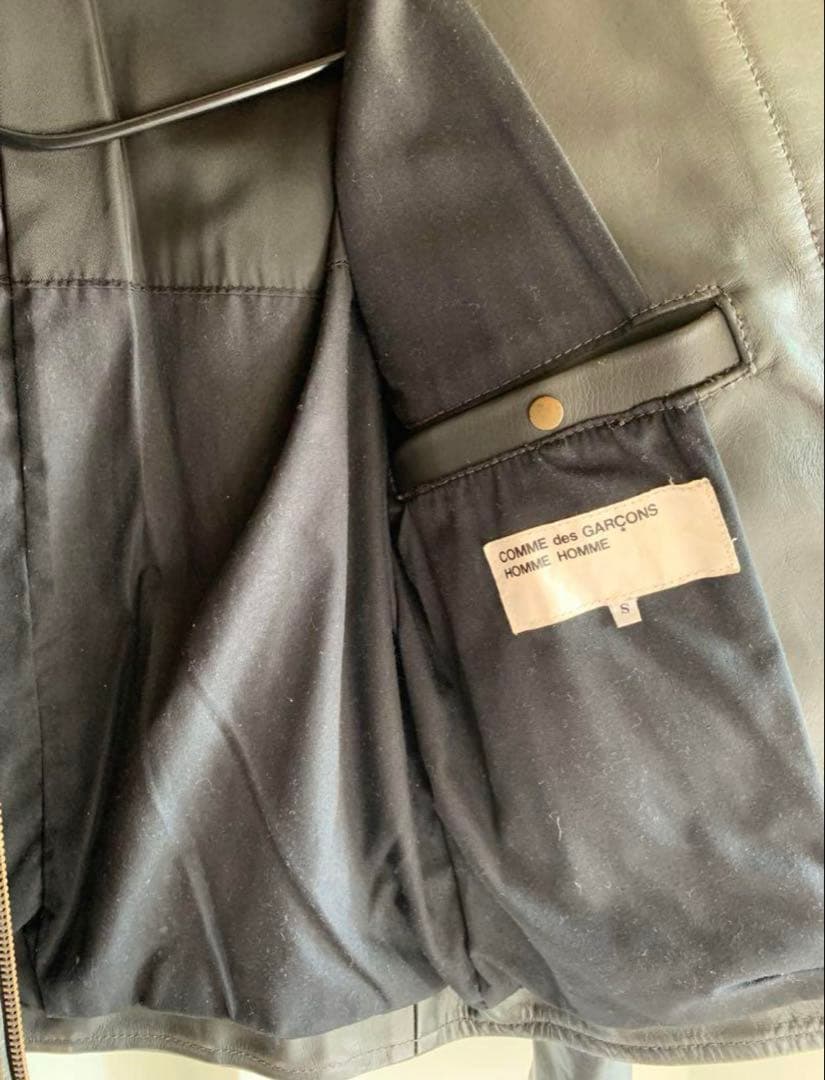 COMME des GARÇONS レザーライダースジャケットS