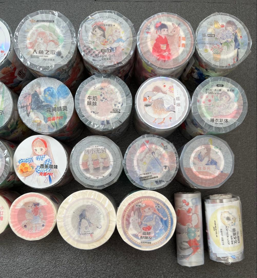 【値下げ待ちご遠慮】苜暖さん⑤ 海外マステ 新品 まとめ売り 女の子 人物