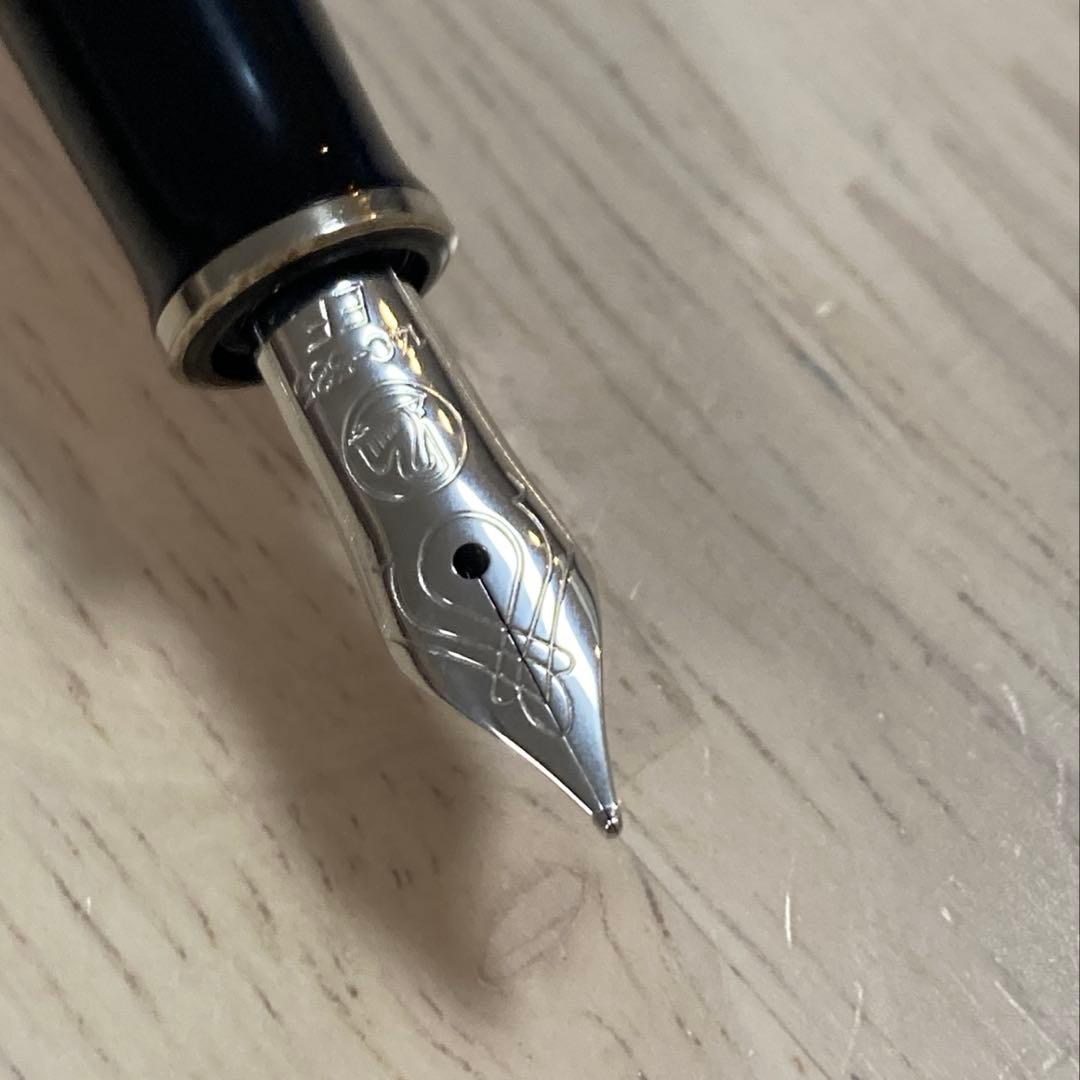 ペリカン 万年筆 EF 極細字 14K ブルー縞 スーベレーン M405