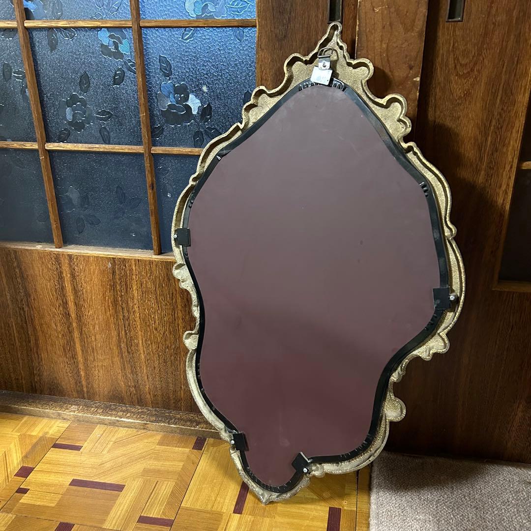 アイアン フレーム！ アンティーク 壁掛け鏡