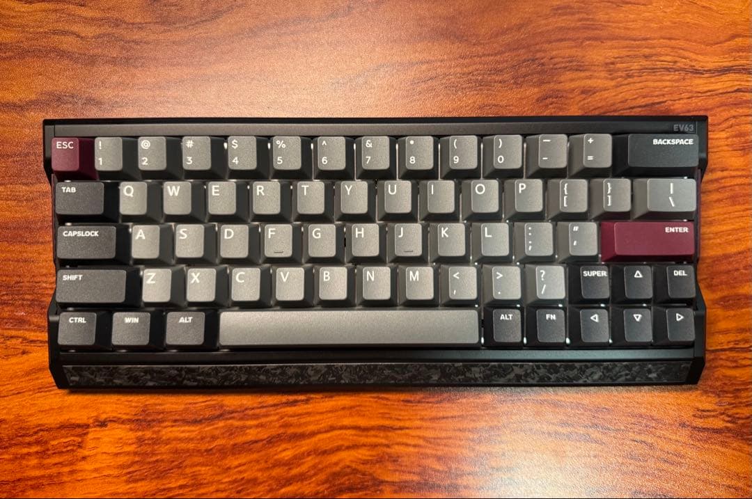 キーボード IQUNIX EV63 Hall Effect Dark Purple