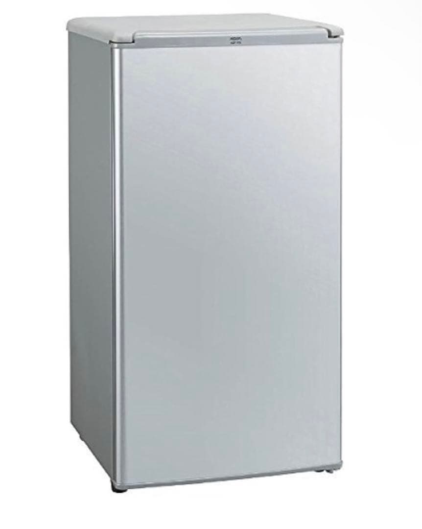 アクア 75L 1ドア冷凍冷蔵庫 メタリックシルバー 静音AQR-81E-S