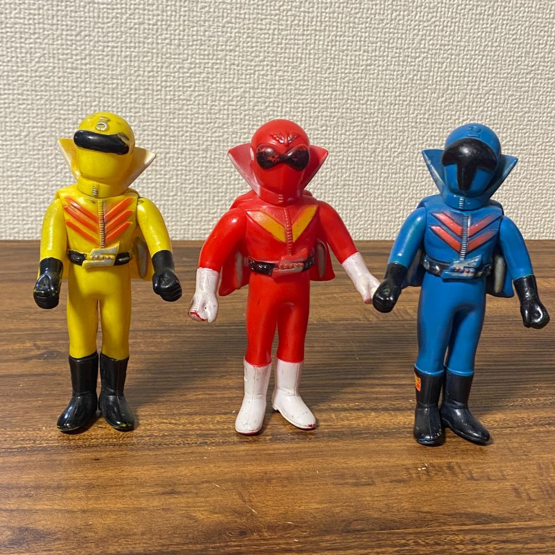 ポピー ゴレンジャー ソフビ アカレンジャー キレンジャー アオレンジャー