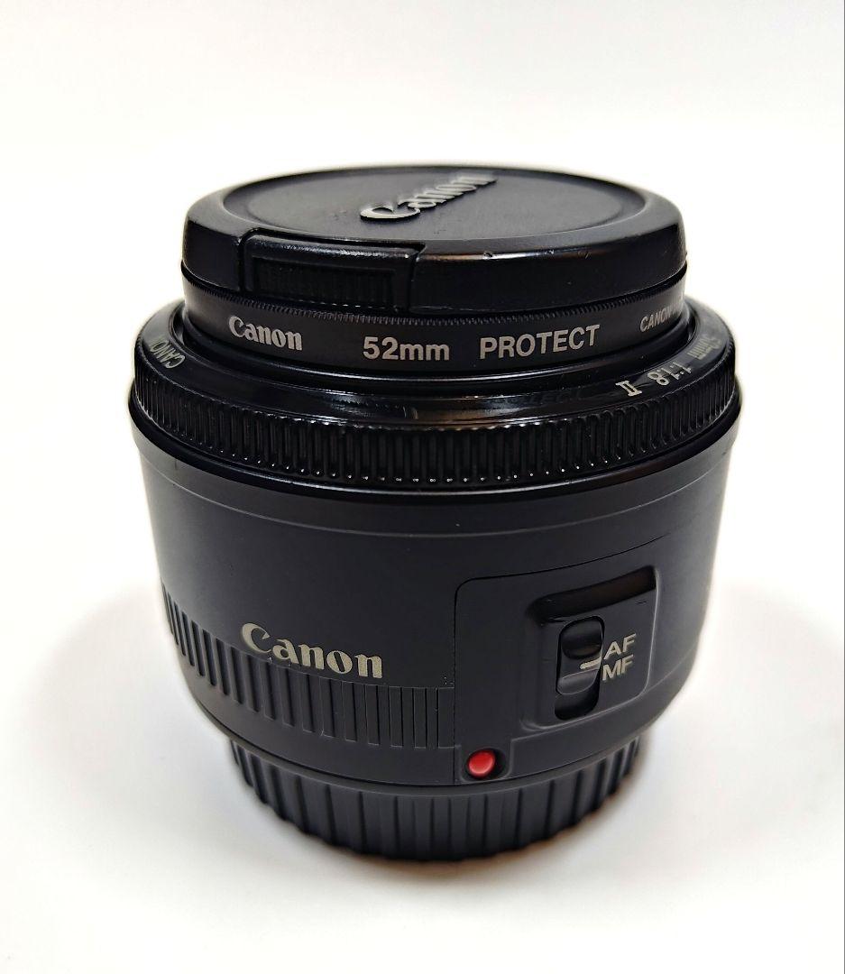 ★レンズカバー付Canon 単焦点レンズ EF50mm F1.8 IIフルサイズ