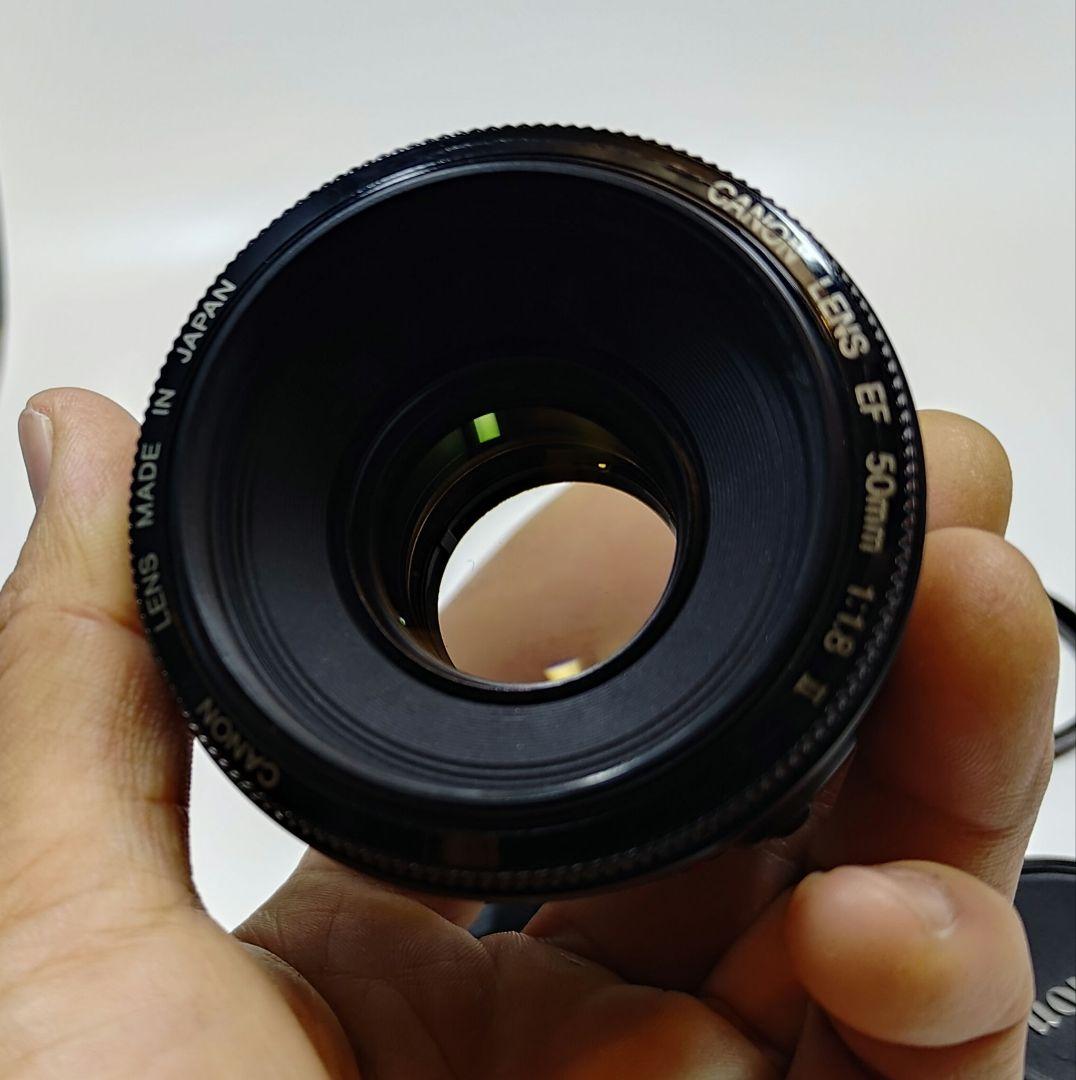 ★レンズカバー付Canon 単焦点レンズ EF50mm F1.8 IIフルサイズ