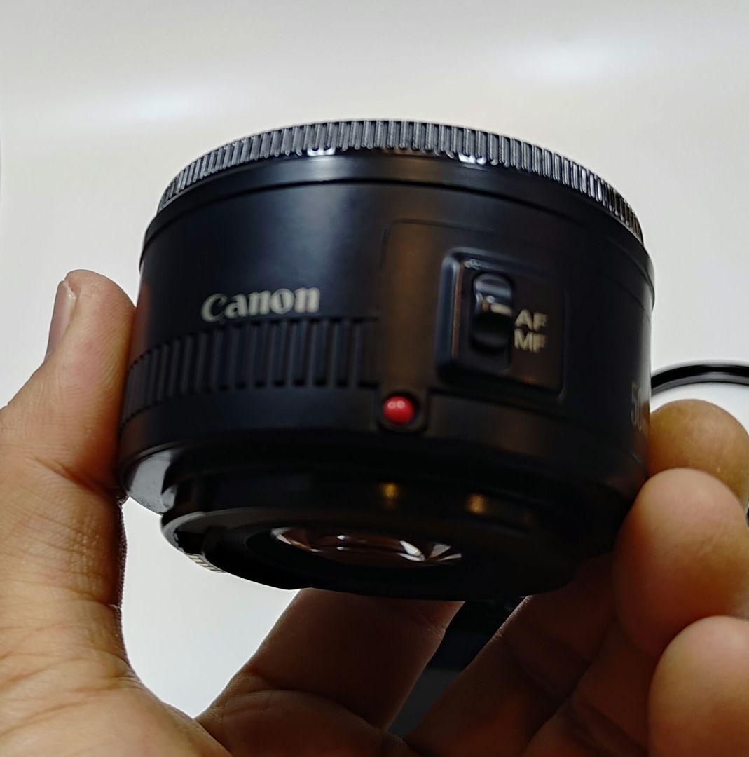★レンズカバー付Canon 単焦点レンズ EF50mm F1.8 IIフルサイズ
