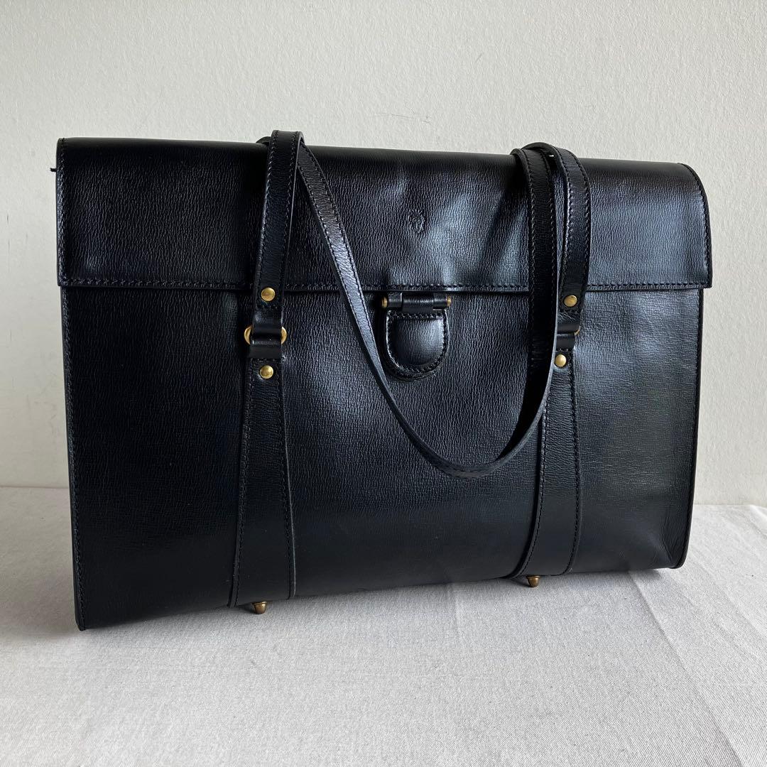 バッグ Felisi Black Leather Tote Handbag 13-44