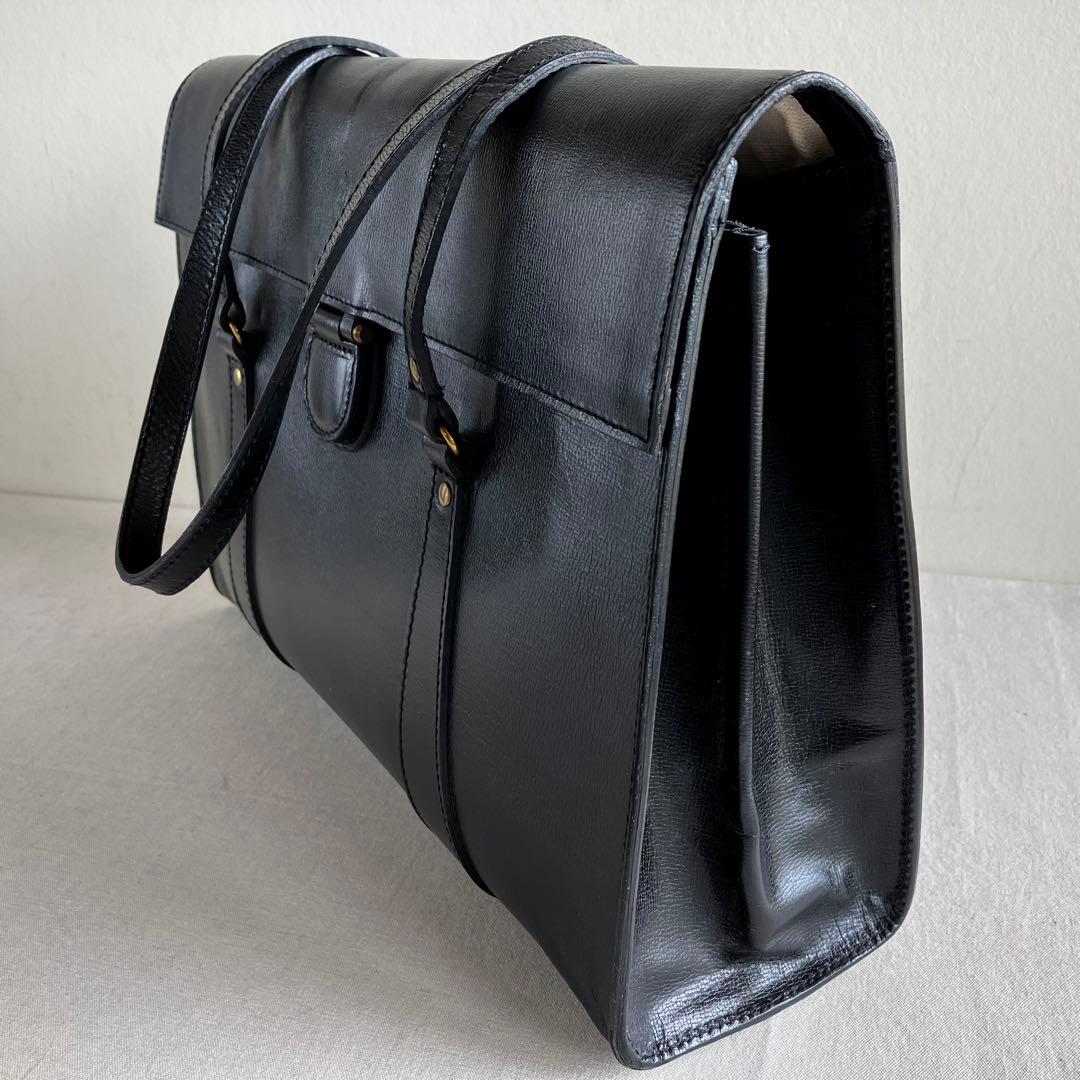 バッグ Felisi Black Leather Tote Handbag 13-44