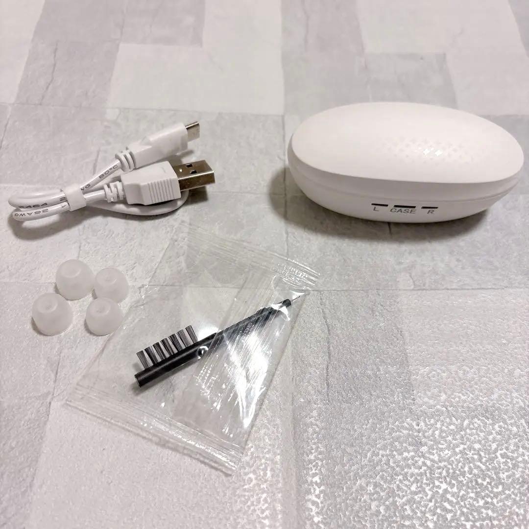 ☆充電式 集音器 音声拡聴器 イヤホンタイプ 耳穴式 左右両用耳 ホワイト