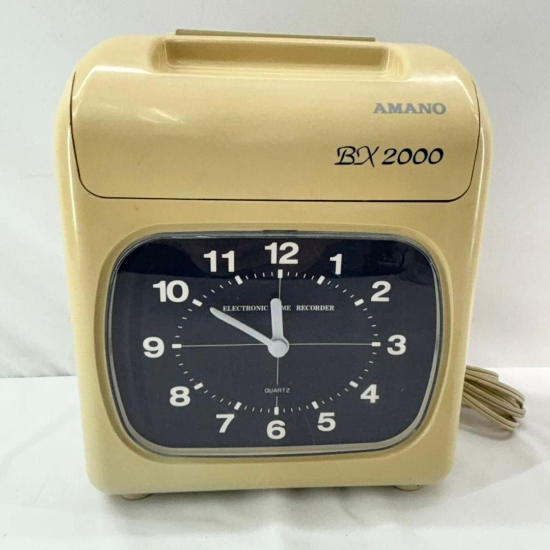 AMANO アマノ タイムレコーダー BX-2000 取説 タイムカード付き