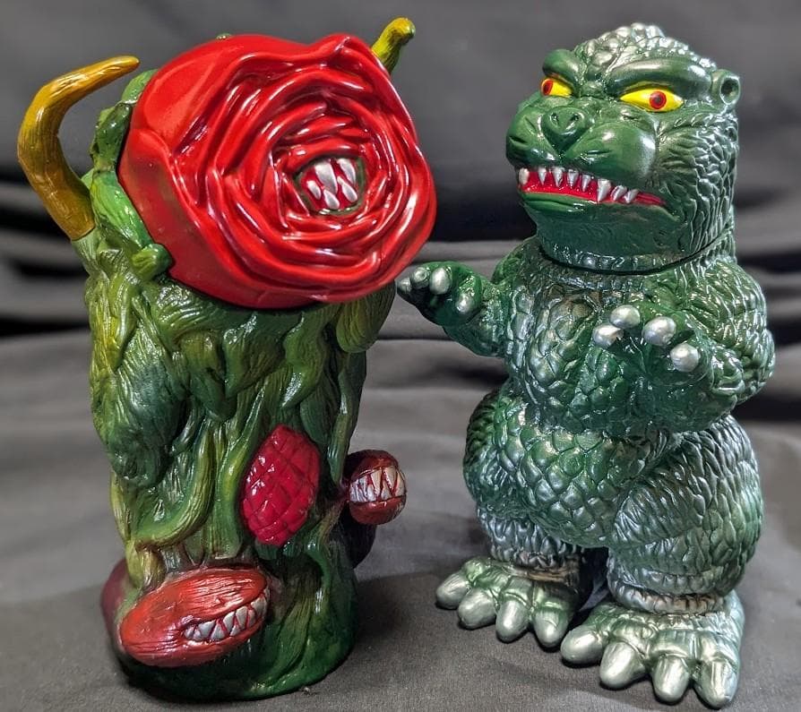 ゴジラ＆ビオランテ（トイパイレーツ）怪獣プロジェクトNR　ソフビ２体セット