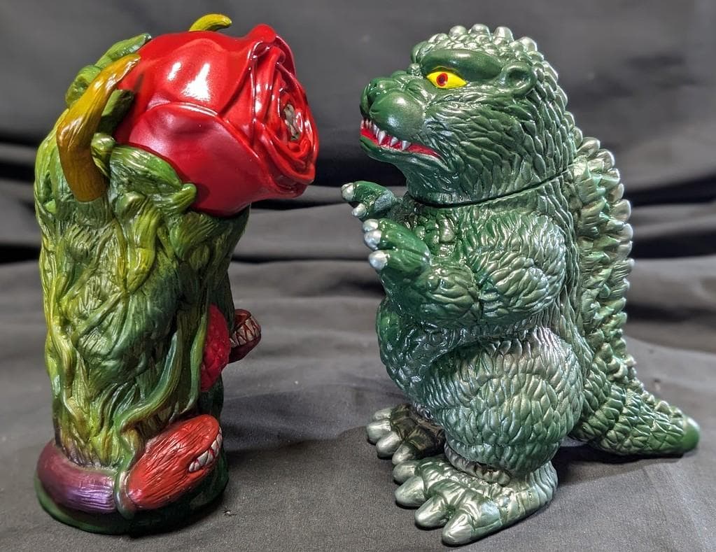 ゴジラ＆ビオランテ（トイパイレーツ）怪獣プロジェクトNR　ソフビ２体セット