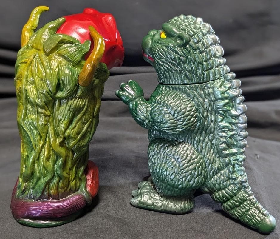 ゴジラ＆ビオランテ（トイパイレーツ）怪獣プロジェクトNR　ソフビ２体セット