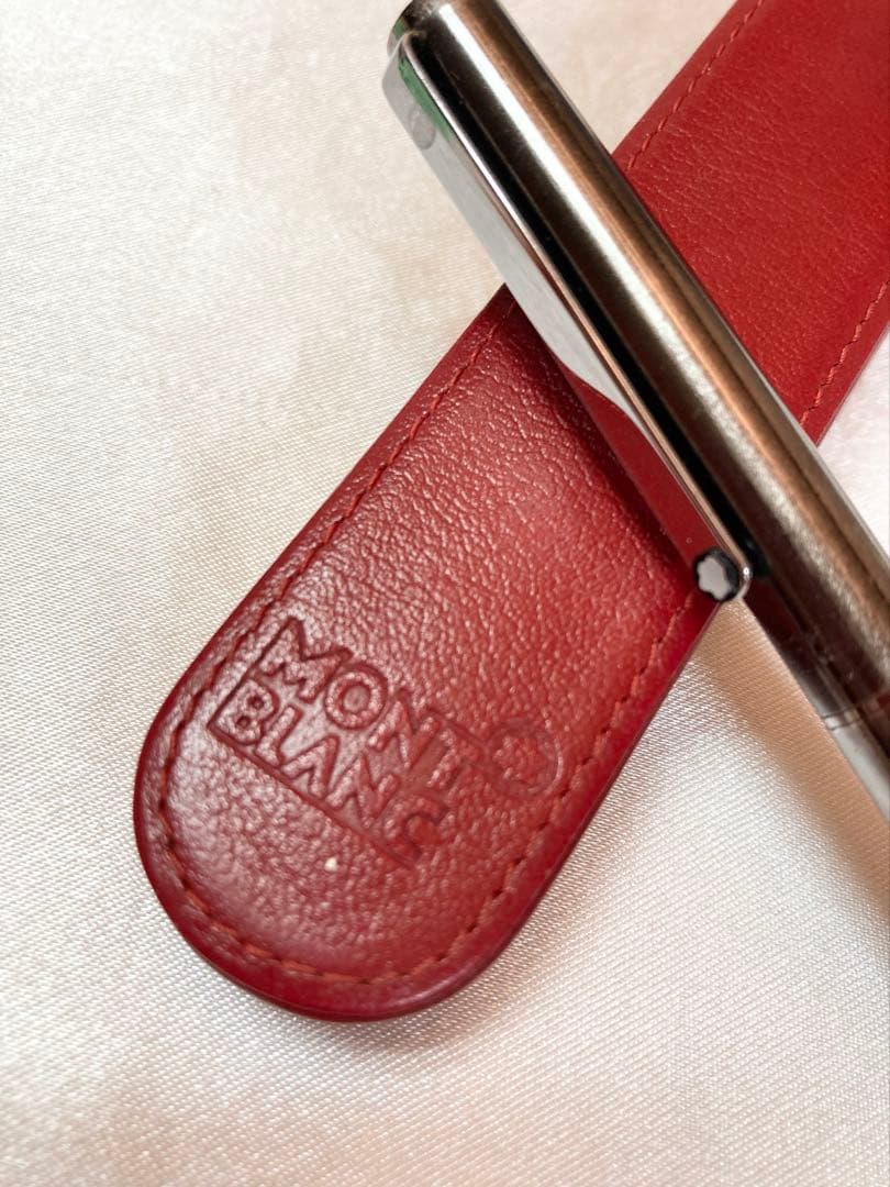 モンブラン 万年筆 純正レザーケース インクカートリッジ付 早稲田大学生協