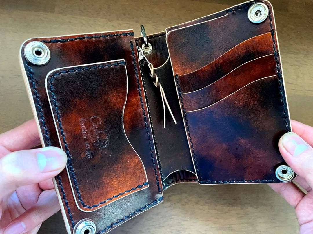 ミドルトラッカーウォレット 姫路レザー