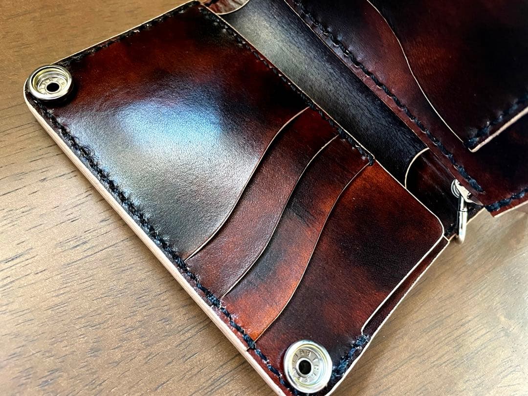 ミドルトラッカーウォレット 姫路レザー