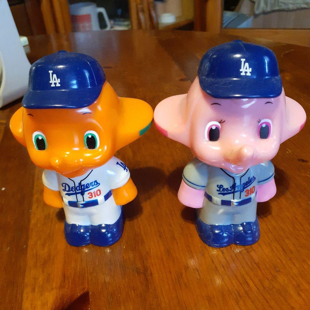 ロサンゼルスドジャースサトちゃんサト子ちゃん貯金箱セット