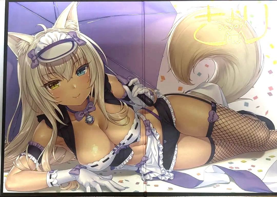 (希少品)ネコぱら　グッスマオンライン特典 さより氏　色紙　アズキ＆ココナツ