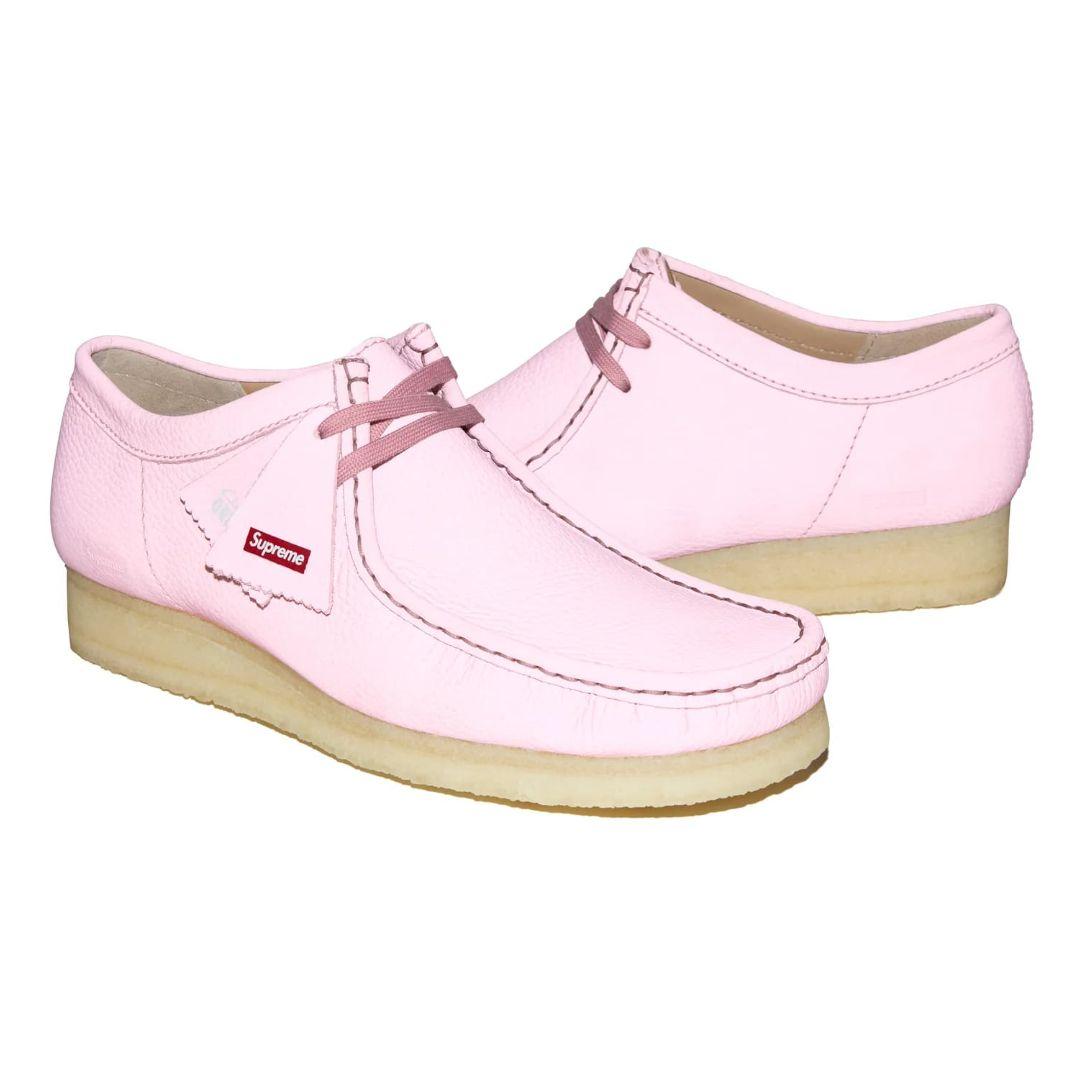 Supreme Clarks Reflective Wallabees ピンク