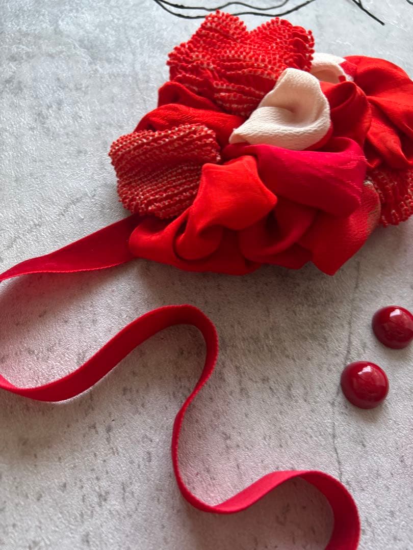 K*様 七五三　七五三髪飾り　ヘッドドレス　着物髪飾り　リメイク髪飾り　026