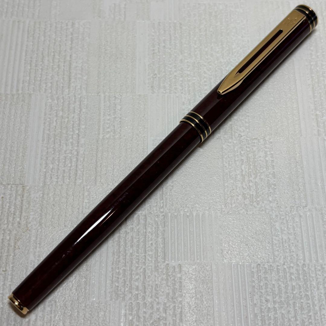 ウォーターマン waterman 万年筆 ブラウン　18K金ペン先