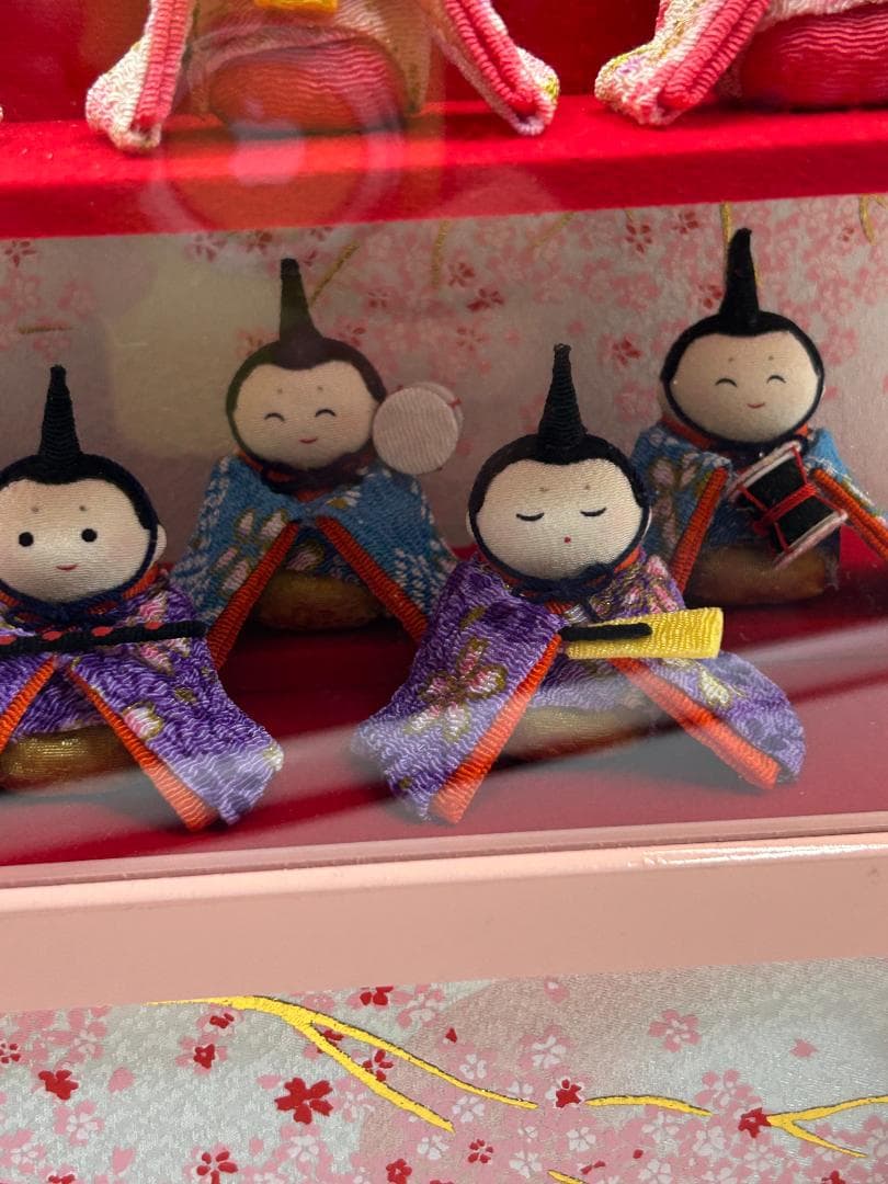 藤菊作 ひな人形 ケース飾り 三段セット 和風 インテリア 雛祭り お雛様