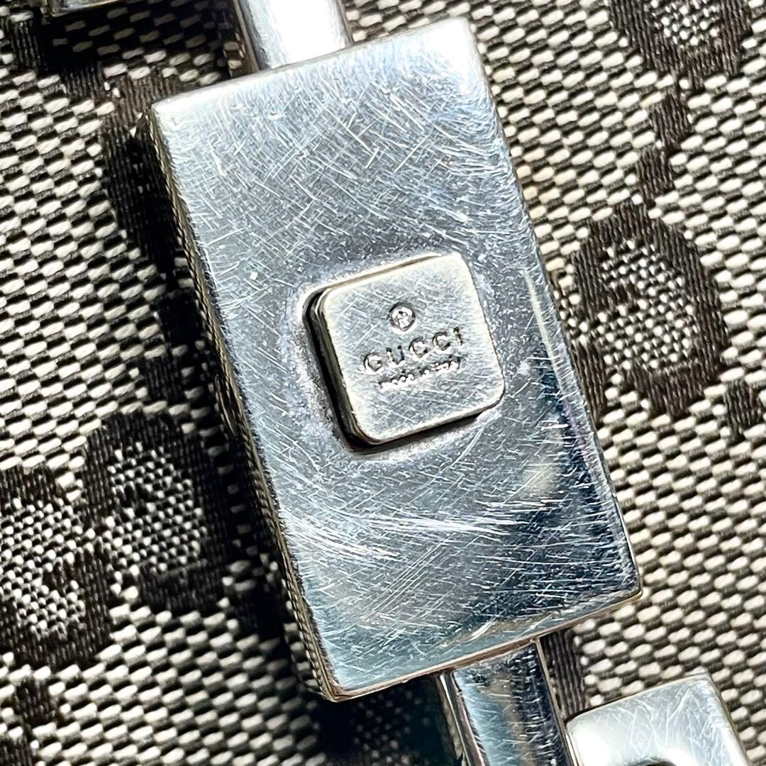 グッチ ジャッキー GGキャンバス ワンショルダーバッグ ムーン 金具 大容量