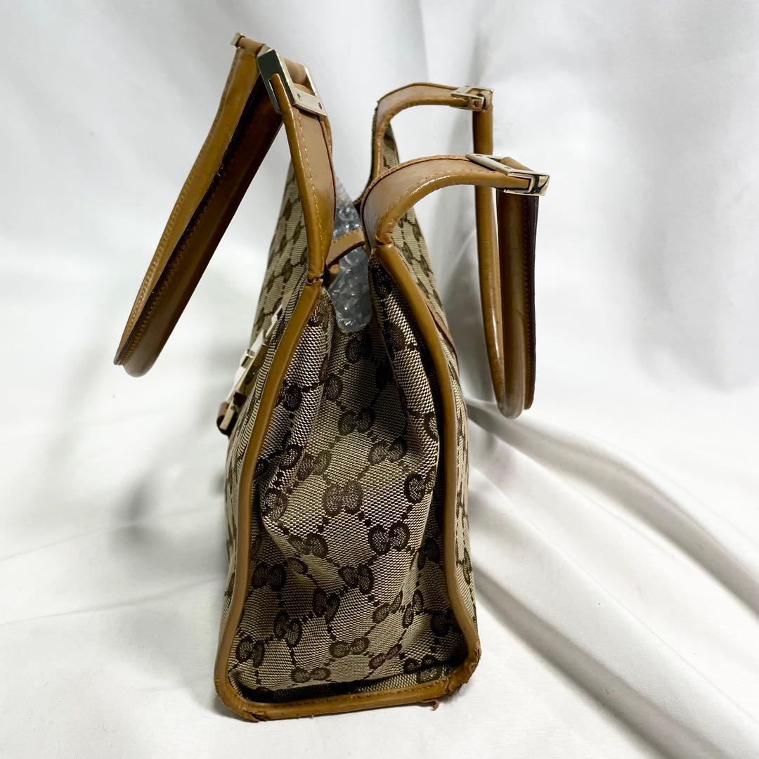 グッチ ジャッキー GGキャンバス ワンショルダーバッグ ムーン 金具 大容量