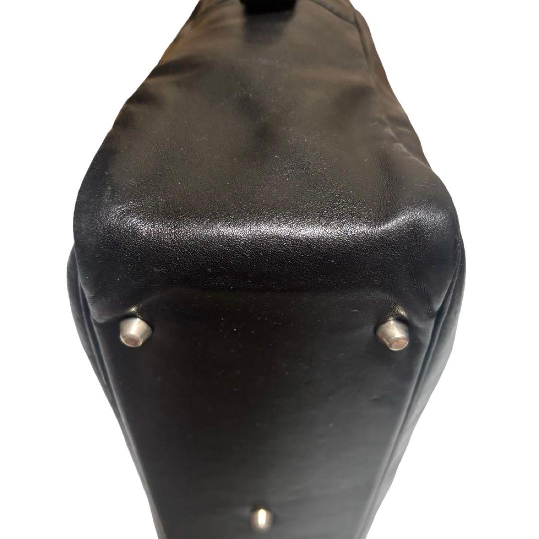 ジャックルコー　リスボン　ボストンバッグ　レザー　ブラック　A4収納可　保護袋