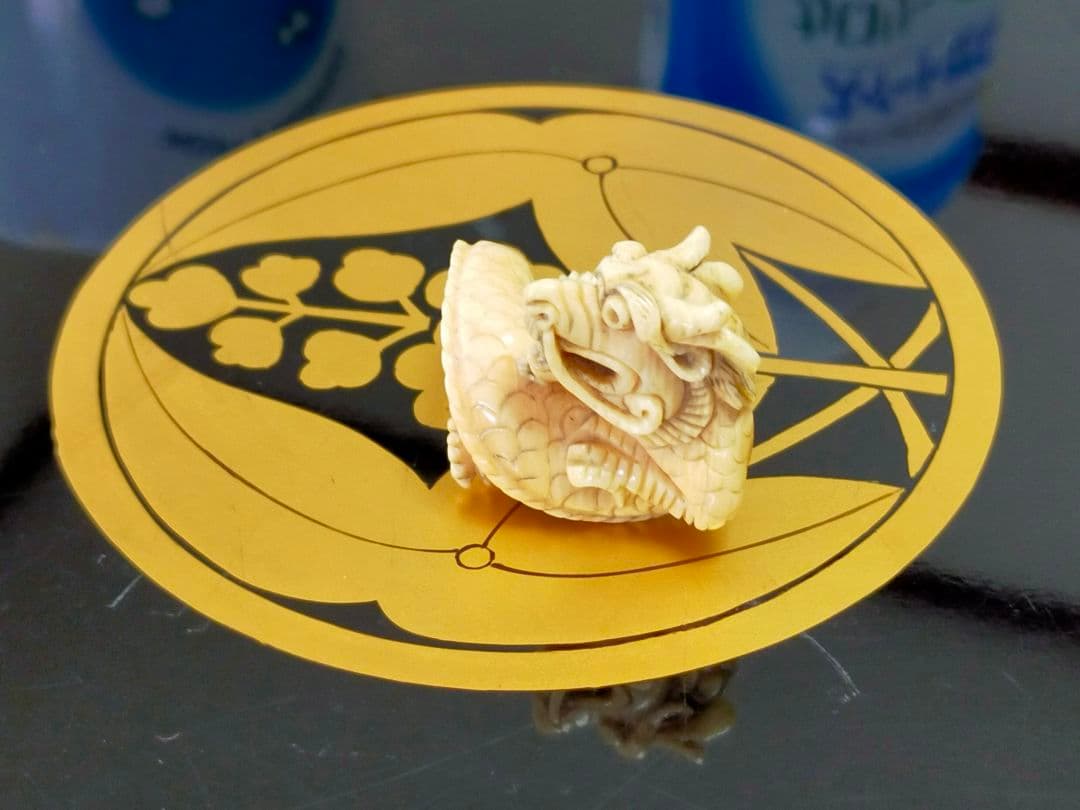 ♥　根付　竜　龍　ドラゴン　骨董品　アンティーク　レトロ