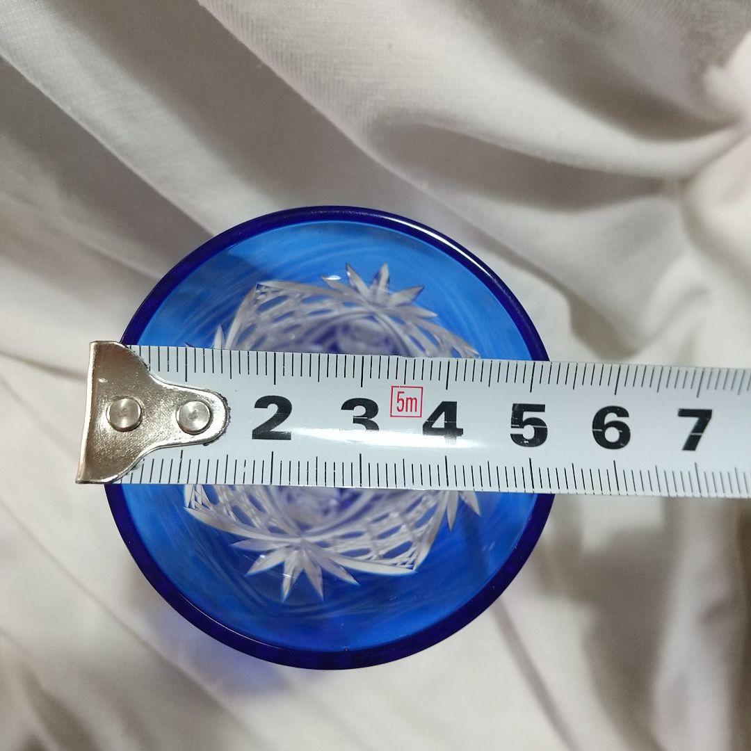 伝統工芸士 滝澤 利夫 青被せ八角籠目紋