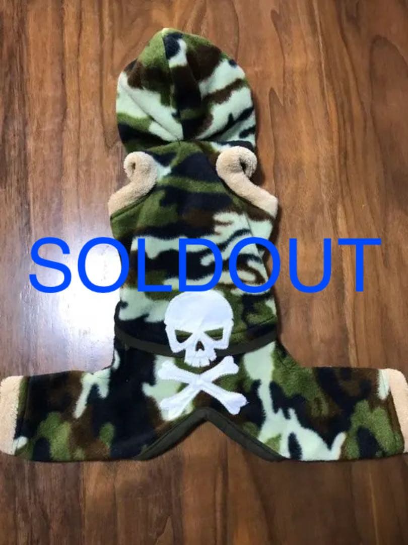 ⭐️ペット服　パーカー付きフリースサロペット⭐️