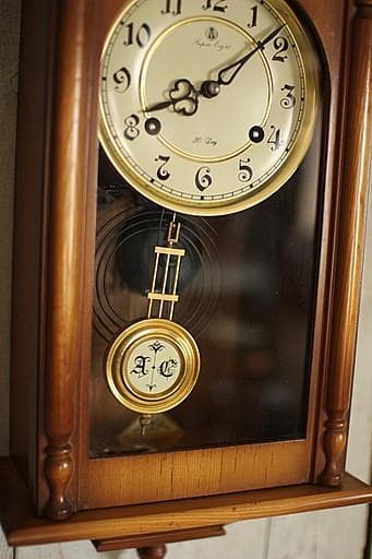 愛知時計製　機械式　掛時計　ウォールクロック　機械式時計　古時計　アナログ
