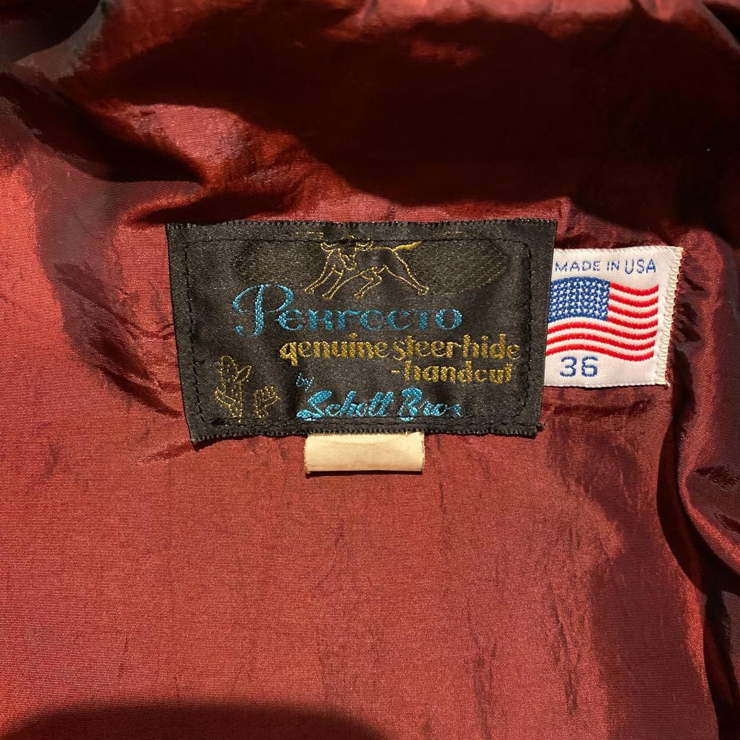 ショット　shotto ライダース　シングル　641XX サボテンタグ　36