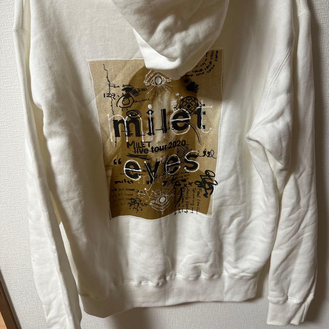 希少milet パーカー Mサイズ ホワイト