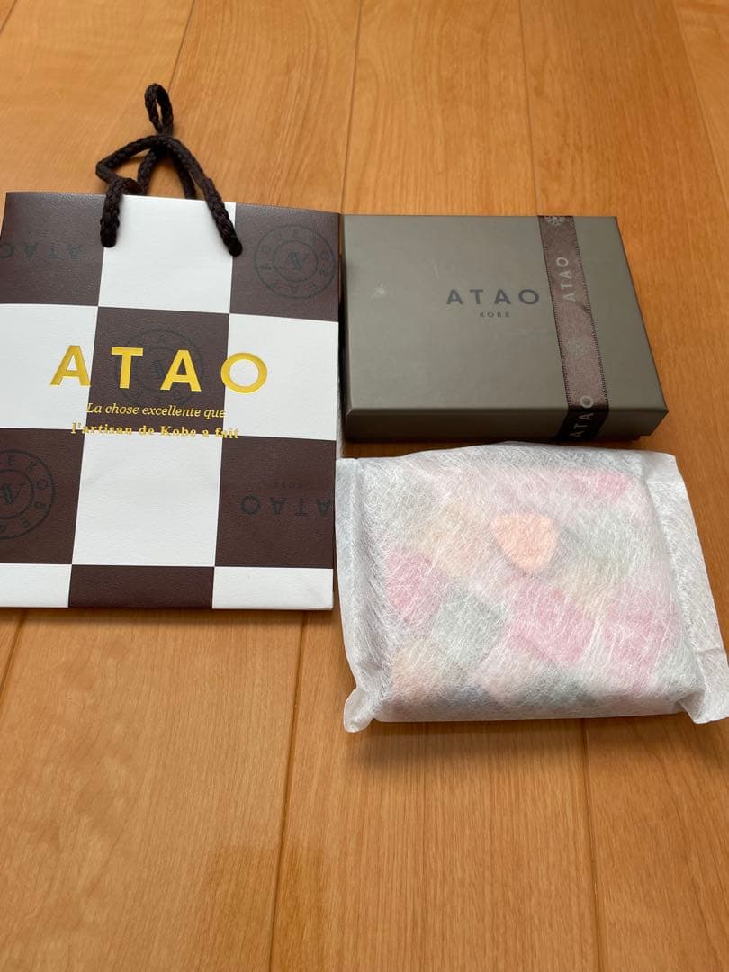 ATAO ミリモ　ブロックパーティー　 シャングリラピンク　折り財布