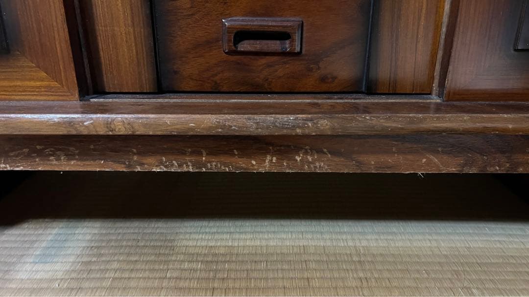 【asaaji】木製ガラス扉キャビネット(他の方は購入不可です)