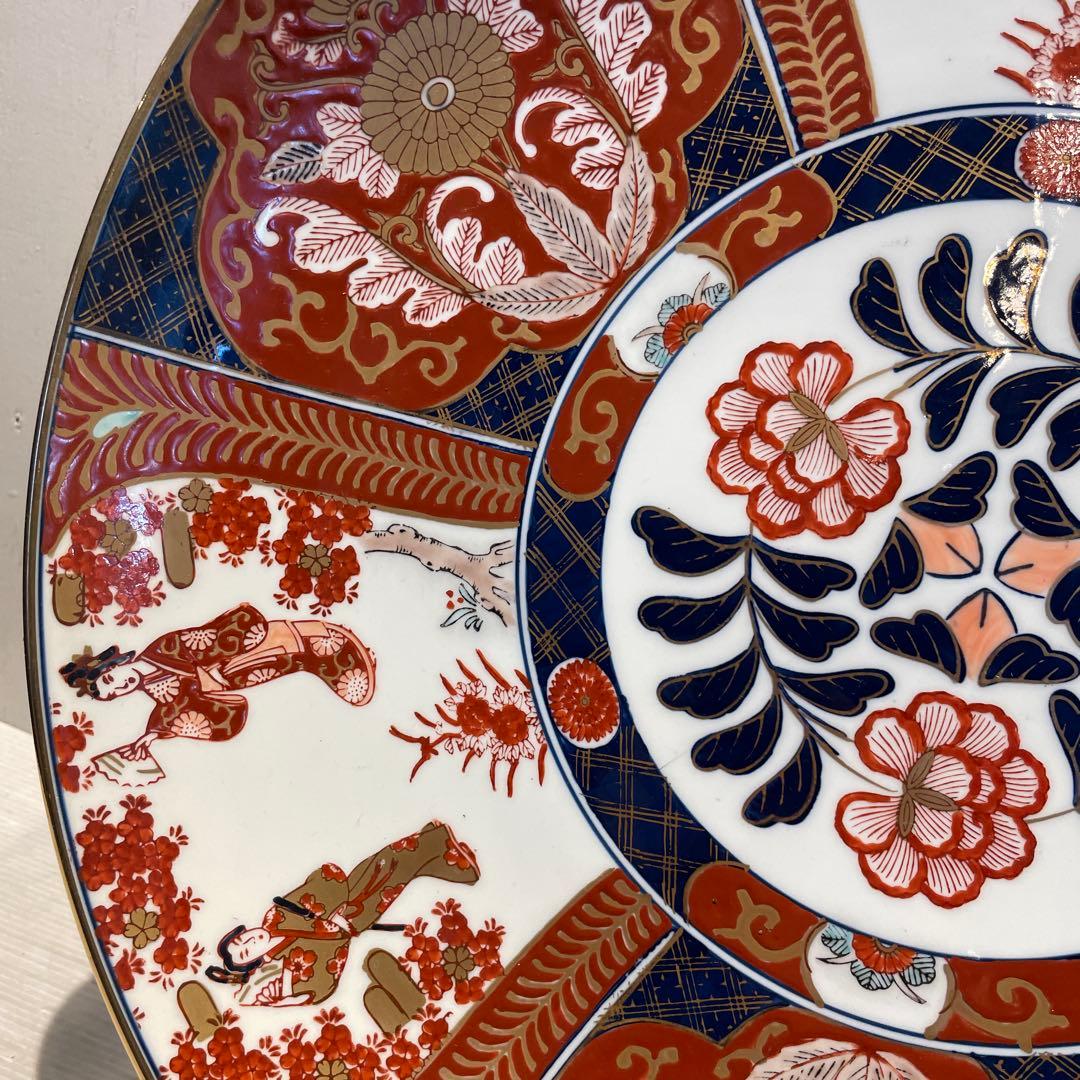 美品　有田焼　金彩　古伊万里　大皿　飾り皿　時代物　骨董品　早い者勝ち