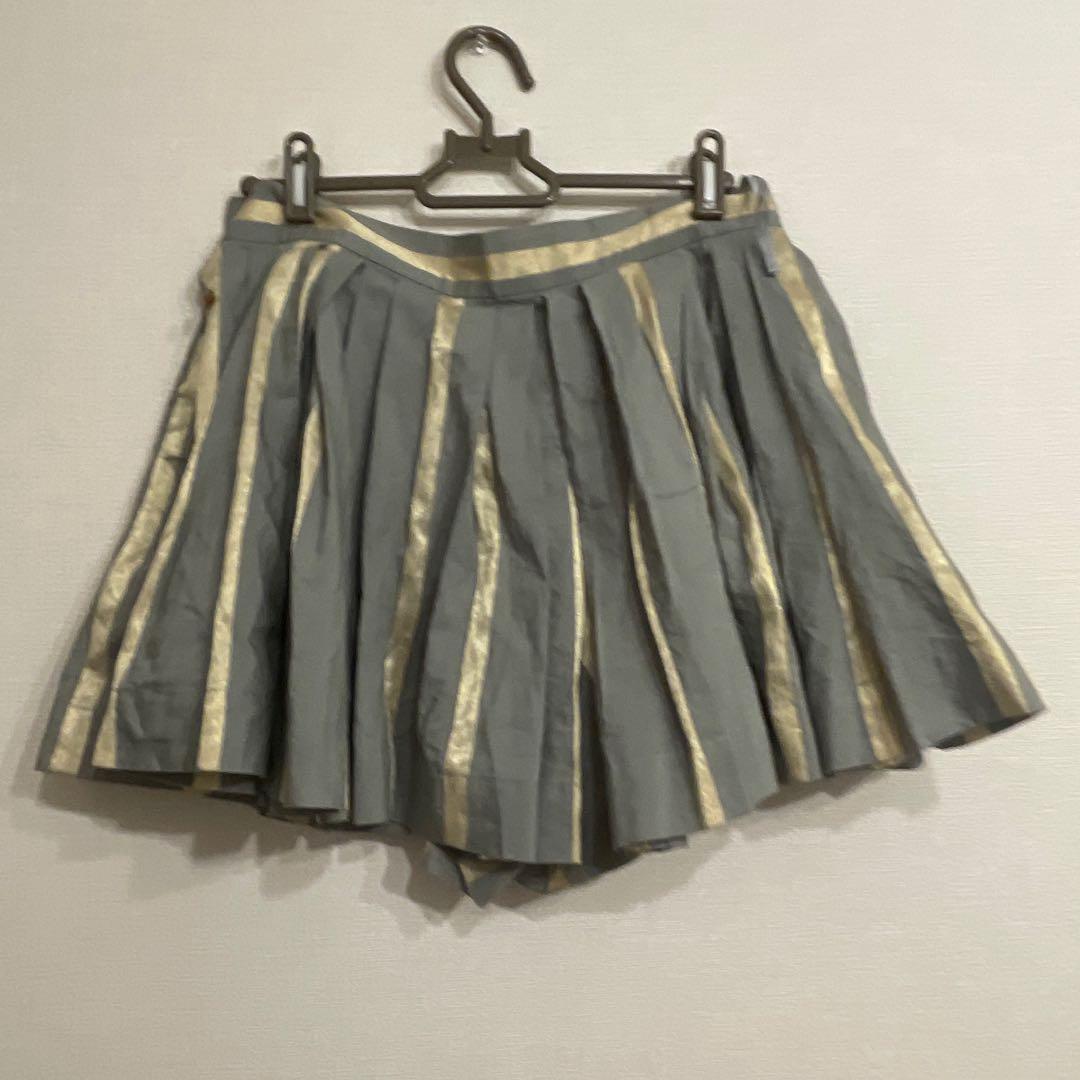 VivienneWestwood ストライプ スカパン キュロット ブルーグレー