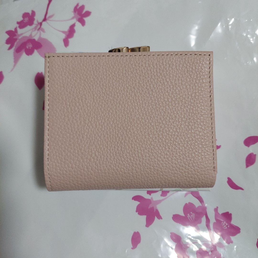 皇居　財布　二つ折り　がま口　皇居限定　ピンクベージュ